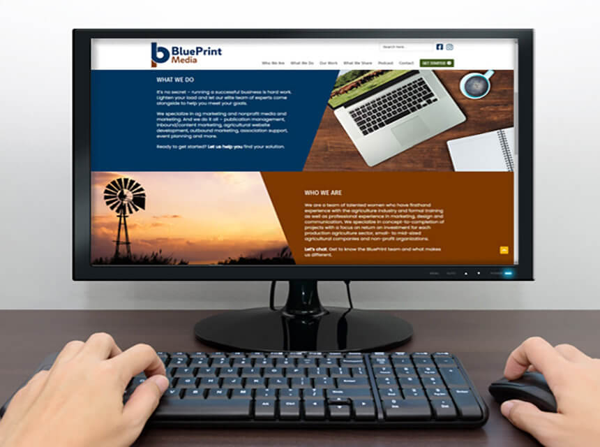 Desktop monitor with BP websitev2